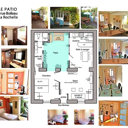 בית נופש Le Patio Maison De Charme 150m Et Hyper Centre לה רושל